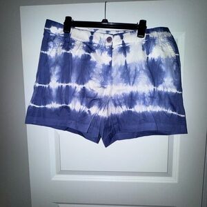 Crown & Ivy Blue and White Bermuda Shorts